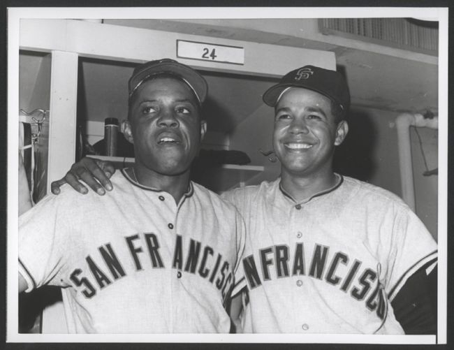 1966 Willie Mays Juan Marichal